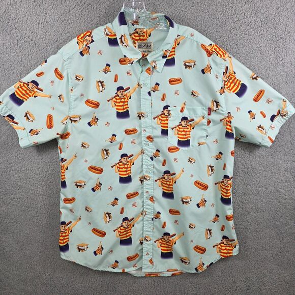 RSVLTS Other - RSVLTS Men's Great Hambino The Sandlot Button Up Short Sleeve Shirt Size XL